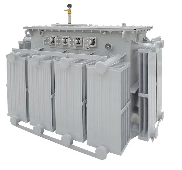 An oil transformer used by TGOOD inside substation kiosks to convert power