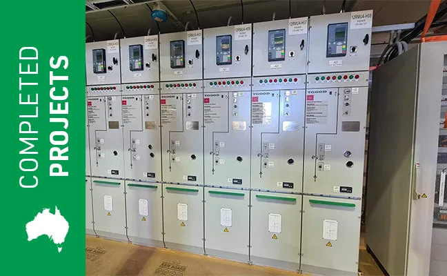 Switchgear in completed projects