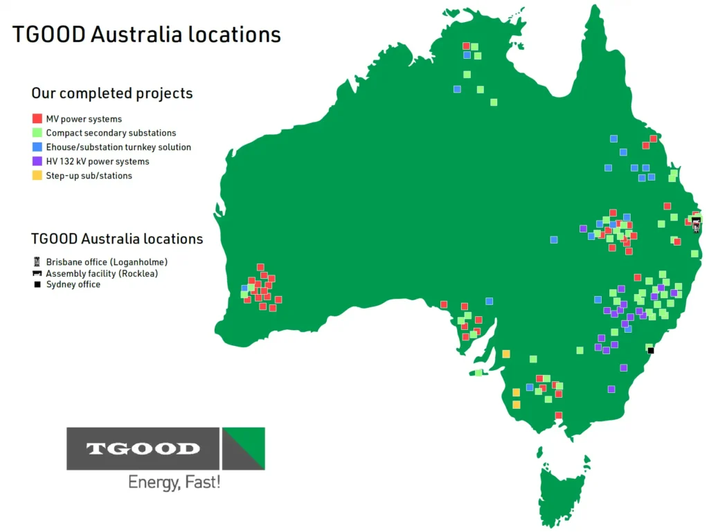 Australian electrical engineering projects by TGOOD Australia